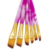 Kit de Pincéis Chanfrados Bee Unique Colors Collection com 6 Tamanhos Yj-190029