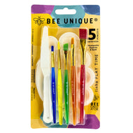 Kit Meu Primeiro Pincel Bee Unique Kids Coleção Arara Azul com 7 Peças Yj-190026