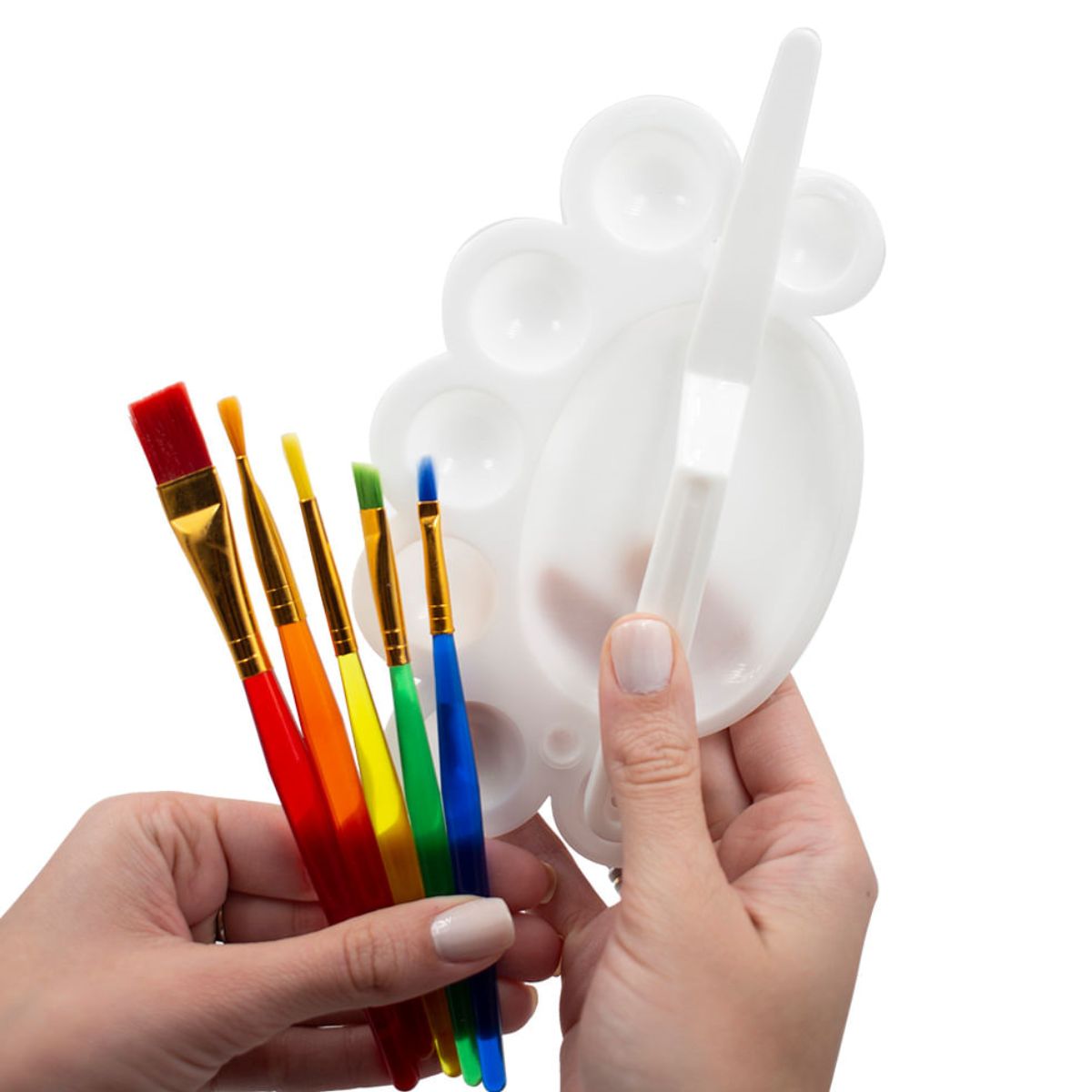 Kit Meu Primeiro Pincel Bee Unique Kids Coleção Arara Azul com 7 Peças Yj-190026