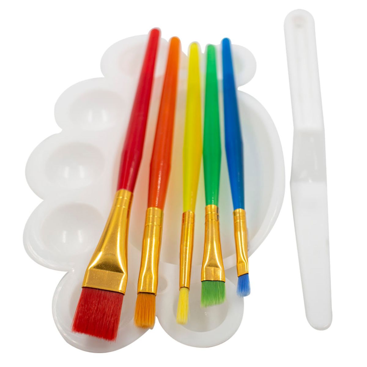 Kit Meu Primeiro Pincel Bee Unique Kids Coleção Arara Azul com 7 Peças Yj-190026