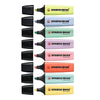Estojo Marca Texto Boss Stabilo 5.0Mm com 08 Cores Pastel