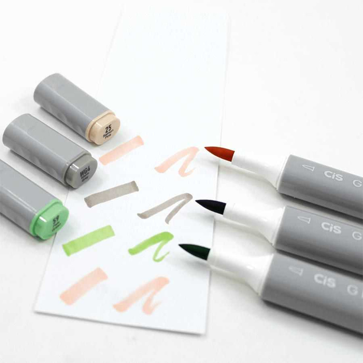 Estojo de Marcador Graf Duo Brush com 6 Cores Basicas - Cis