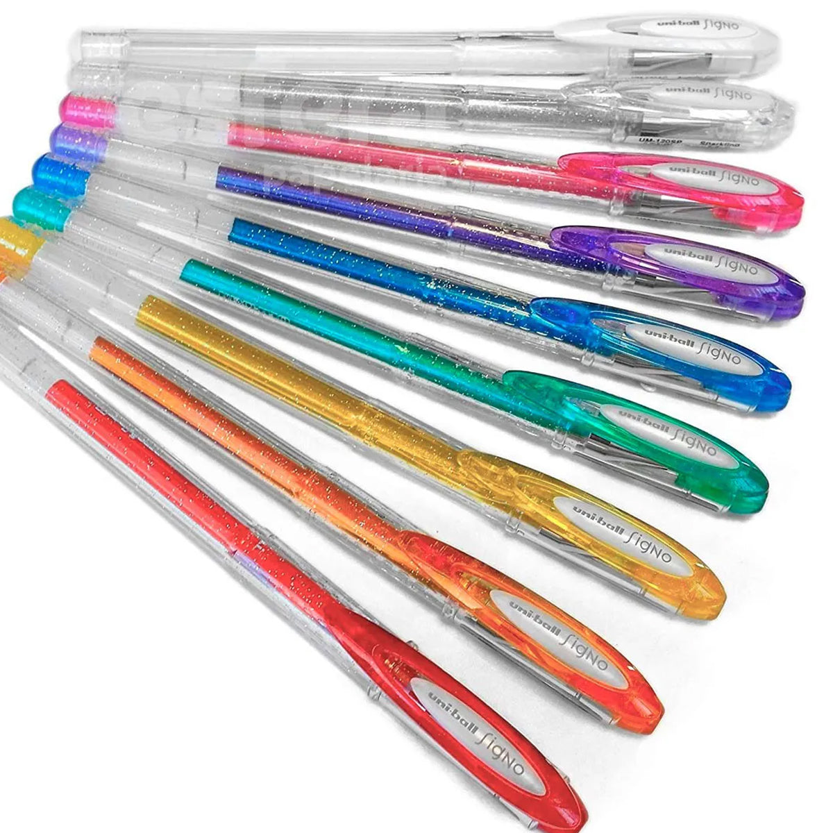 Estojo Caneta Gel Signo Sparkling 0.7Mm com 8 Cores