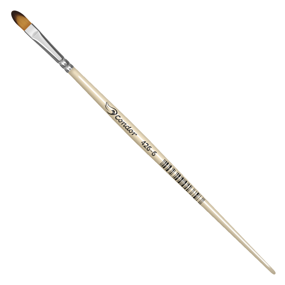 Pincel Condor 426 Língua de Gato Sintético Cabo Curto
