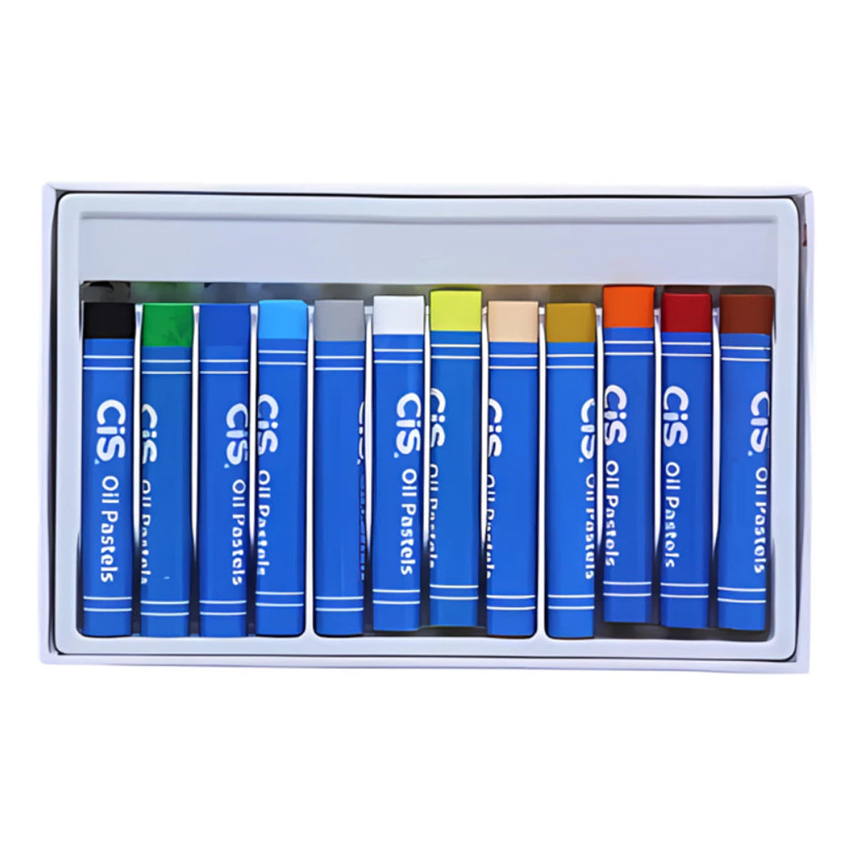 Estojo de Giz Pastel Oleoso com 12 Cores - Cis