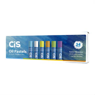 Estojo de Giz Pastel Oleoso com 24 Cores - Cis