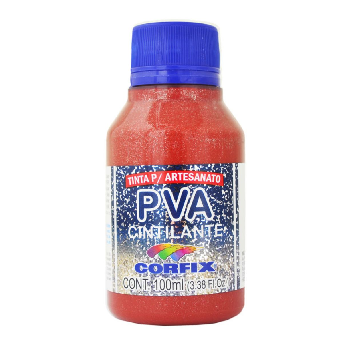 Tinta PVA Para Artesanato Corfix Cintilante 100ml - 16121