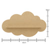 Prateleira Nuvem M Mdf Cru 45x28cm 6mm