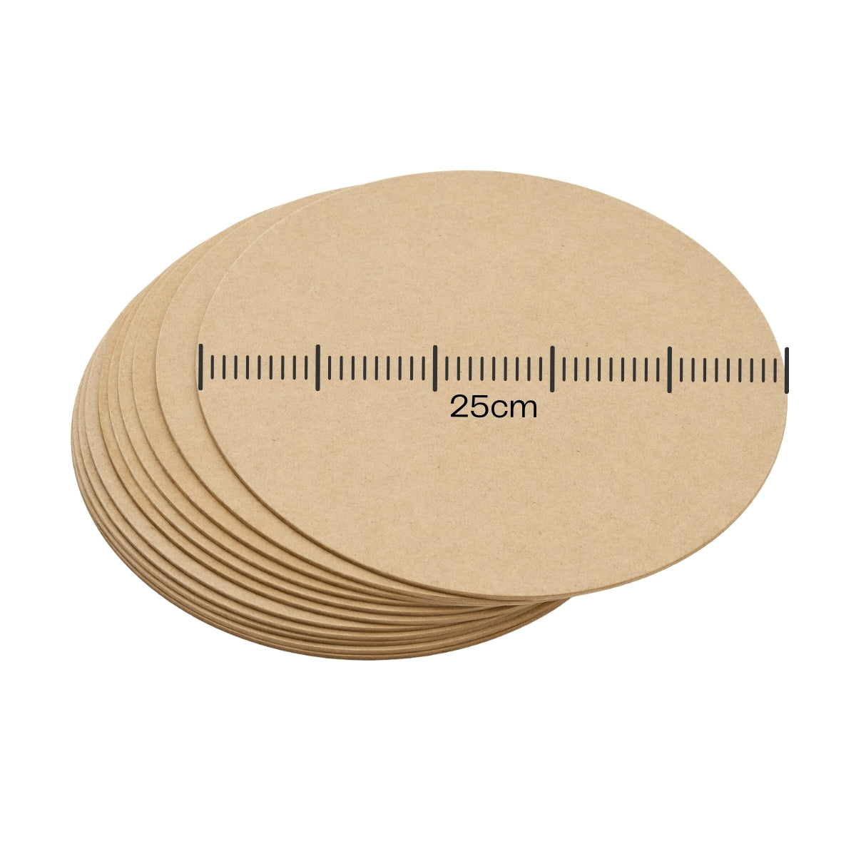Círculo Mdf Cru 25cm de Diâmetro 6mm