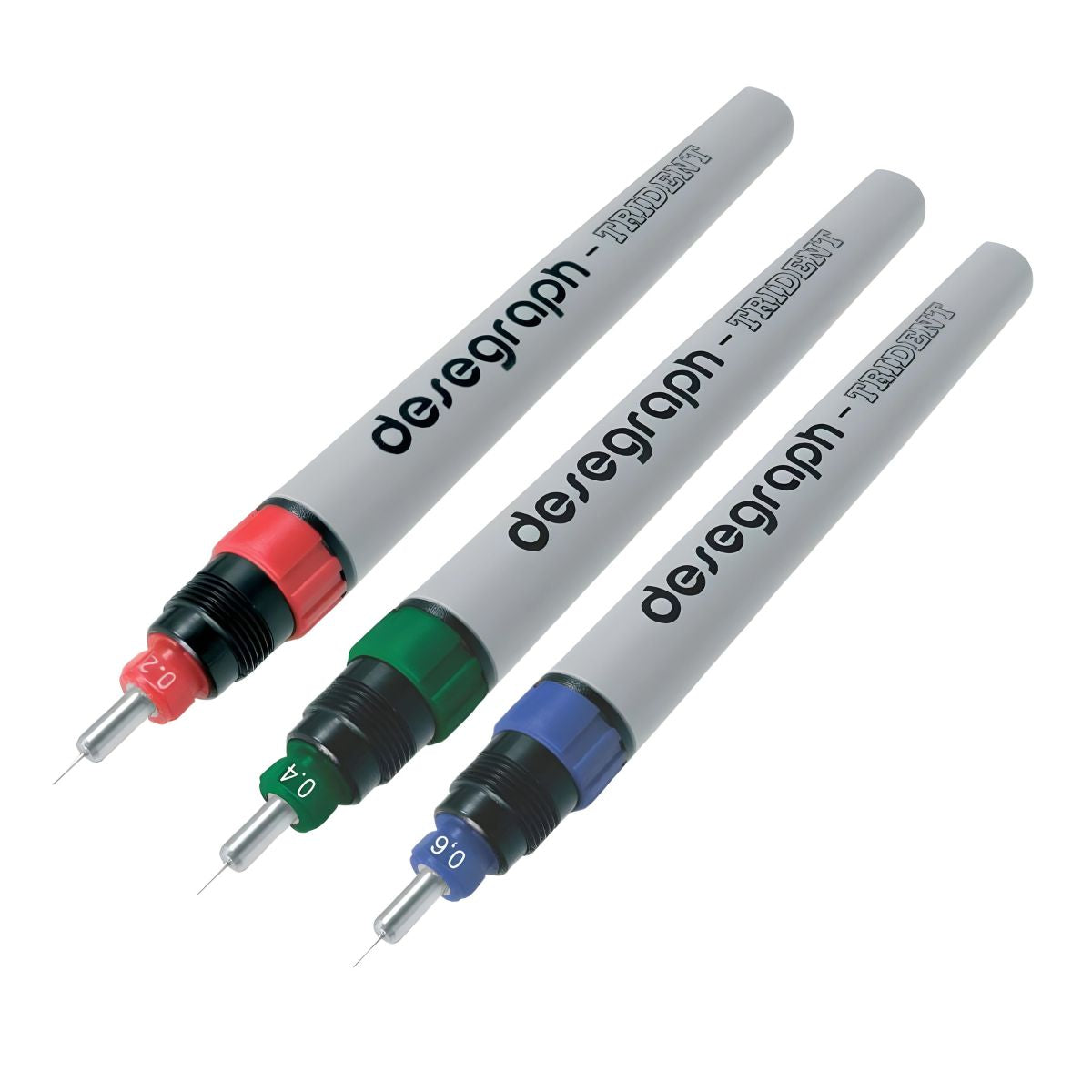 Estojo de Canetas para Desenho Recarregáveis Trident Desegraph 0,2 / 0,4 / 0,6 + Articulador