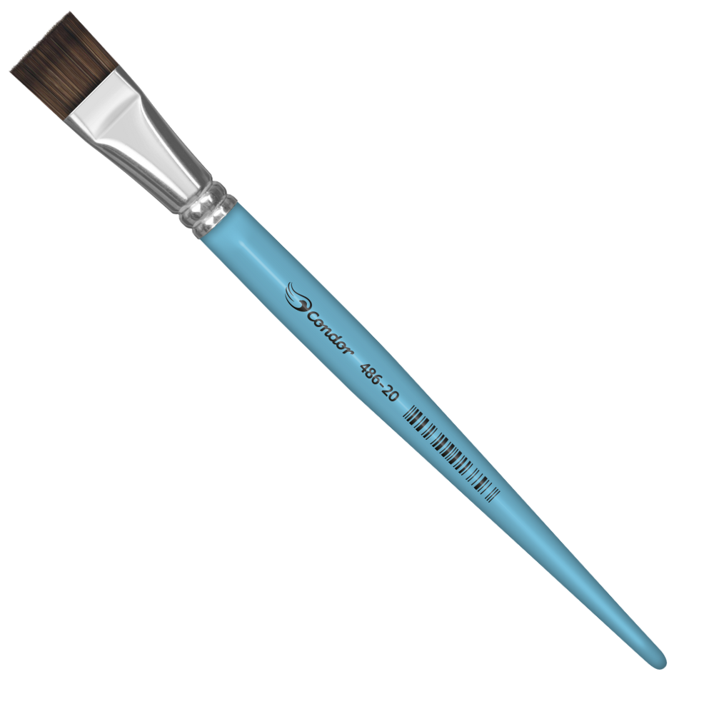 Pincel Condor 486 Chato Pelo de Pônei