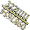 Número para Relógio - Arábico Dourado Grande