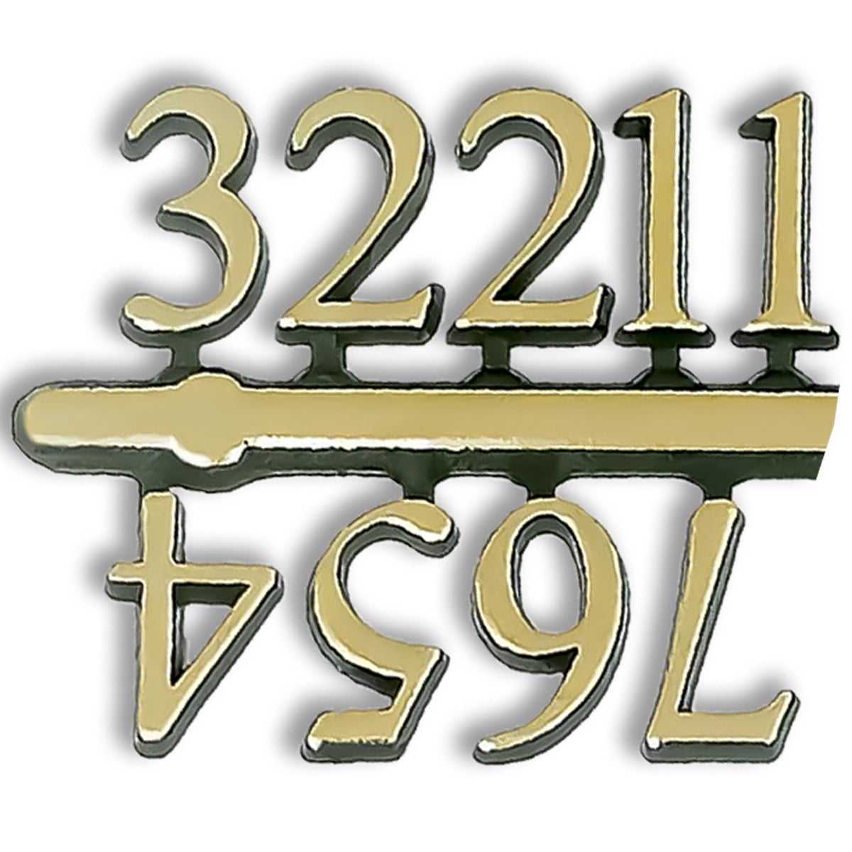 Número para Relógio - Arábico Dourado Pequeno