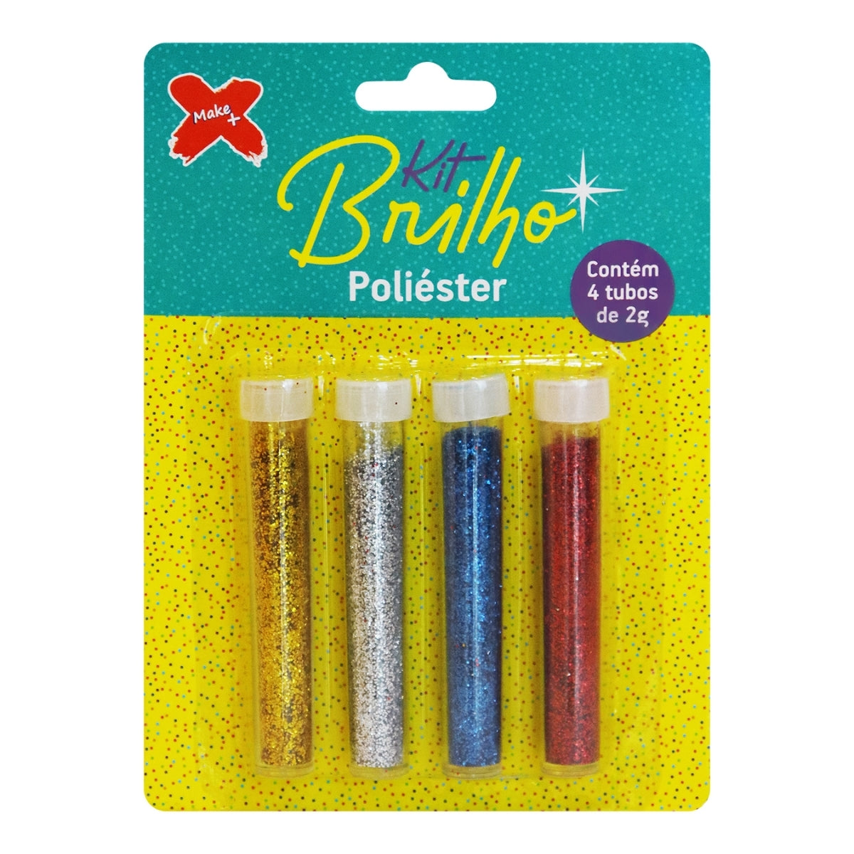 Glitter 2g Tubo com 4 Unidades - Make+