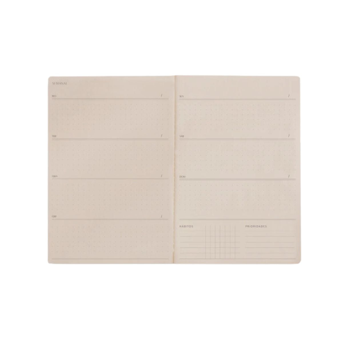 Planner Semanal Folk Books Pontilhado 20x13,5 Waterhouse
