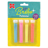 Kit Glitter Corações Estrelinhas 2g com 4 Unidades - Make+