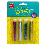 Kit Glitter Estrelinhas 2g com 4 Unidades - Make+