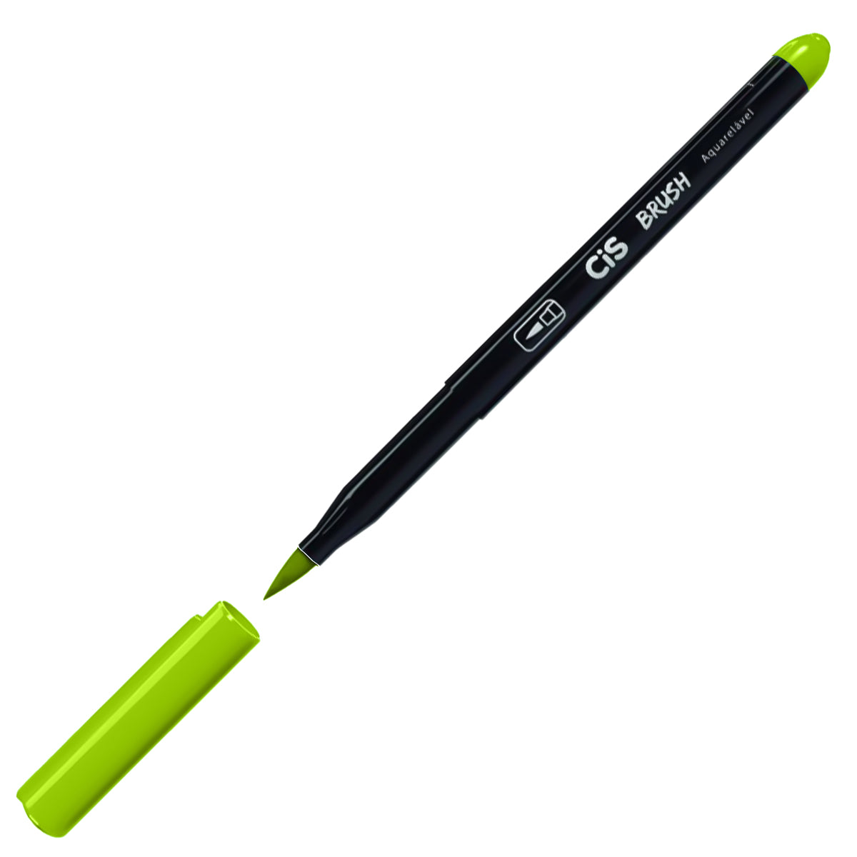 44726-marcador-artistico-cis-brush-aquarelavel-025---verde-limao-460387