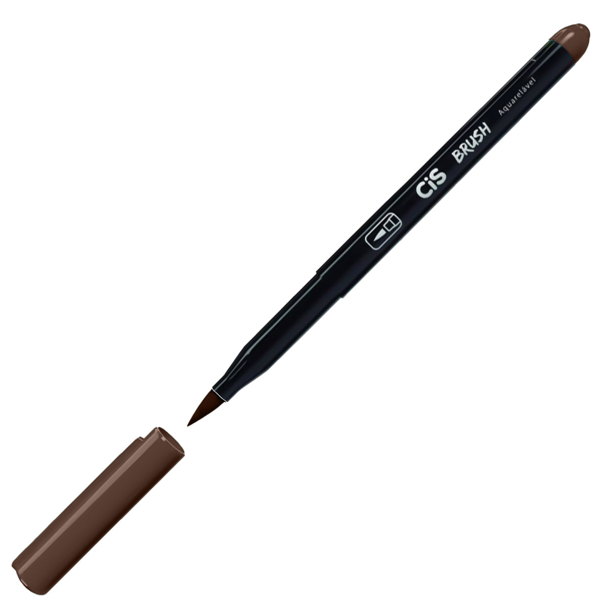 44737-marcador-artistico-cis-brush-aquarelavel-012---marrom-460348