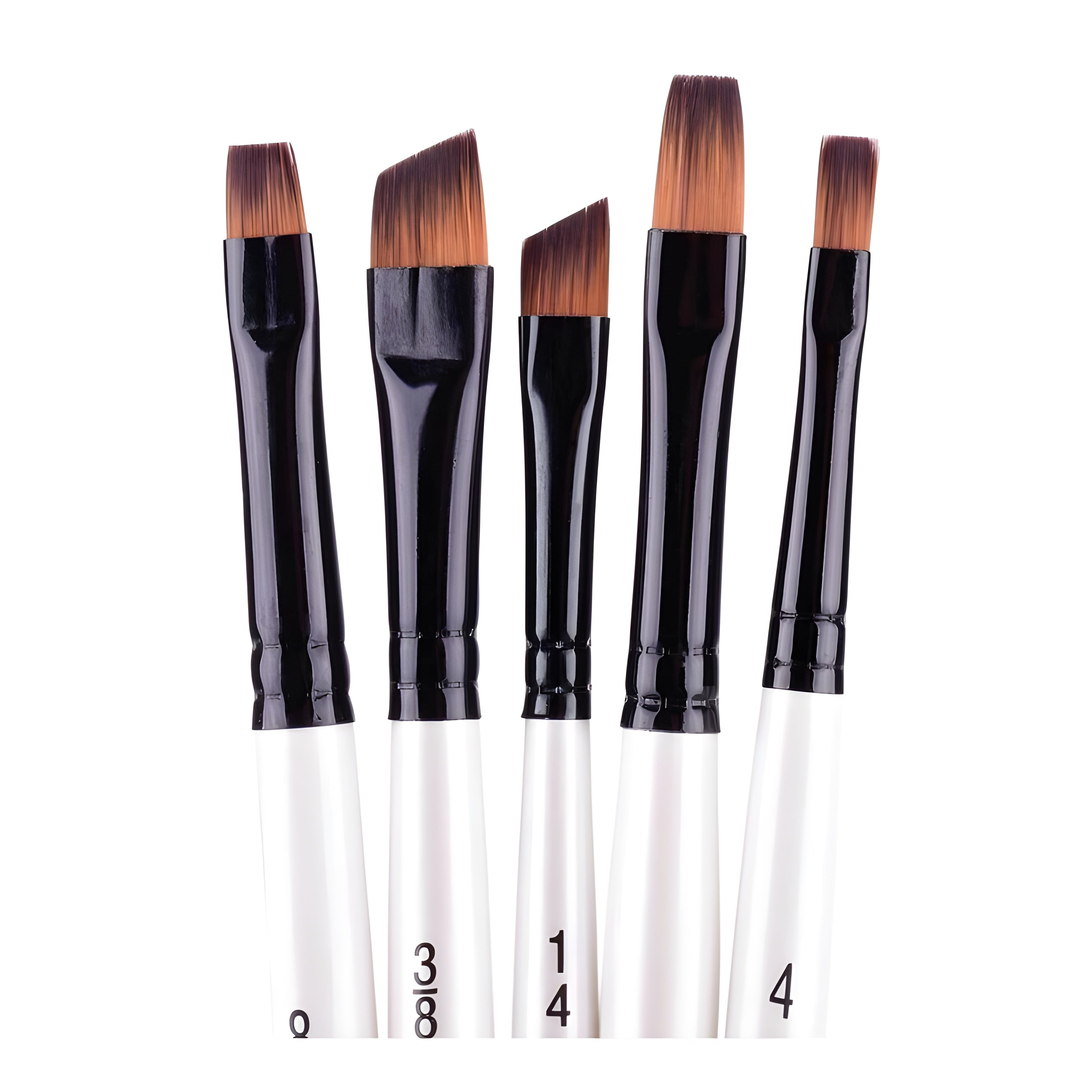 Kit Pinceis Daler & Rowney Graduarte Chatos Set 5 Unidades