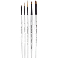 Kit Pinceis Daler & Rowney Graduarte Detalhes Set 5 Unidades
