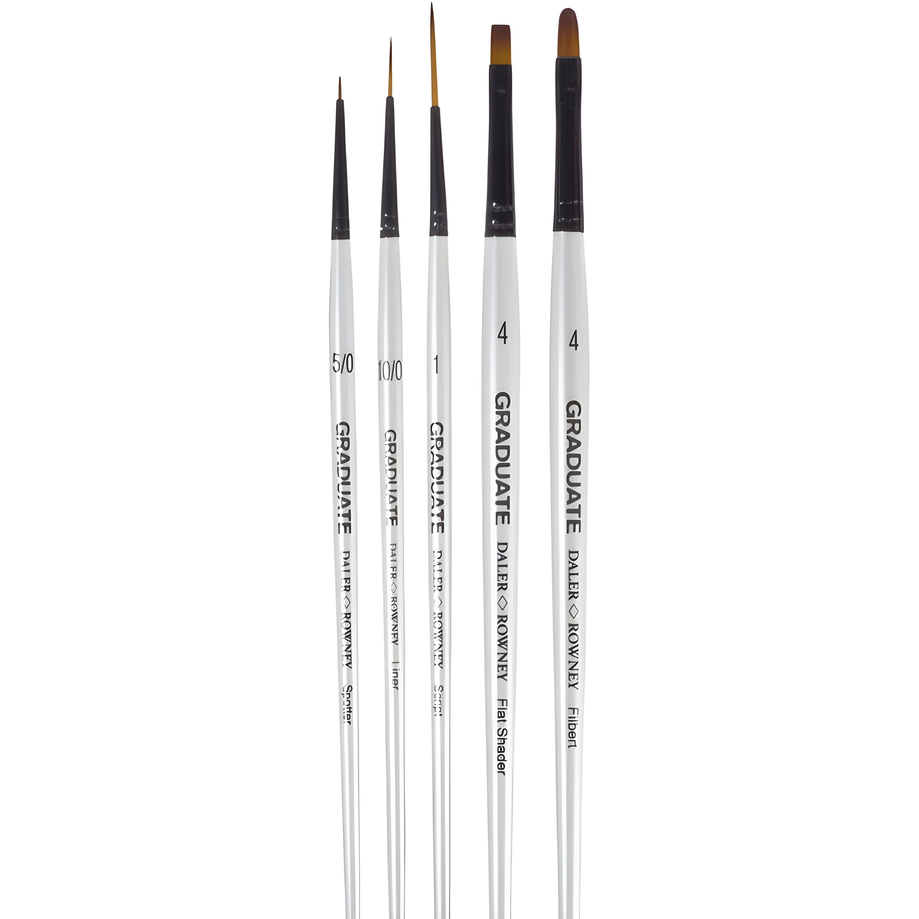 Kit Pinceis Daler & Rowney Graduarte Detalhes Set 5 Unidades