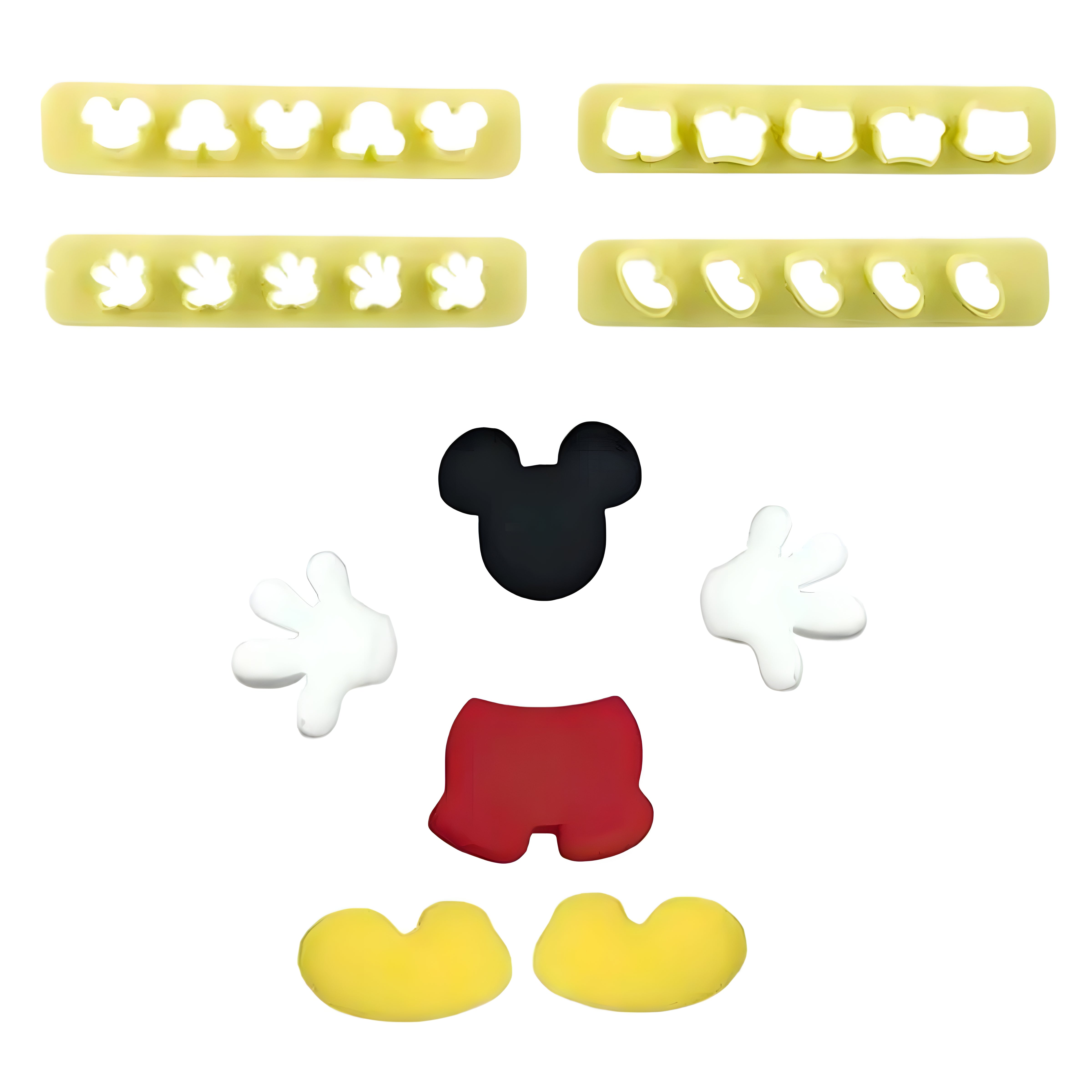 Kit Réguas Miniaturas 3 Ratinho para Massas com 4 Peças - Bluestar