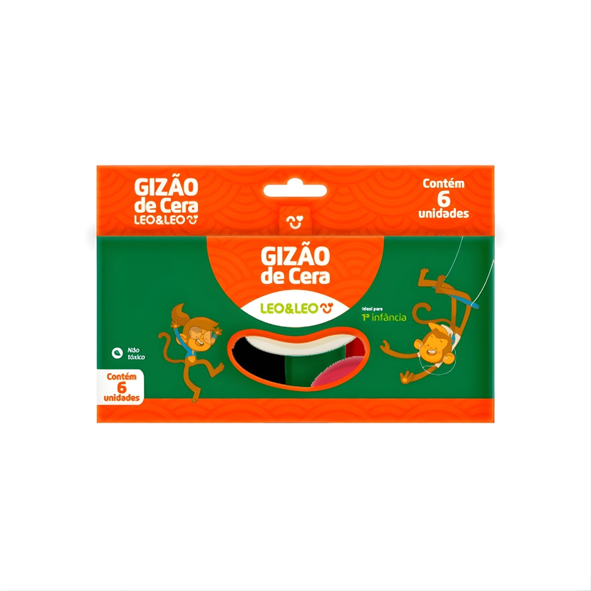 Estojo Gizao de Cera Meu Primeiro Giz com 6 - Leo & Leo 4318