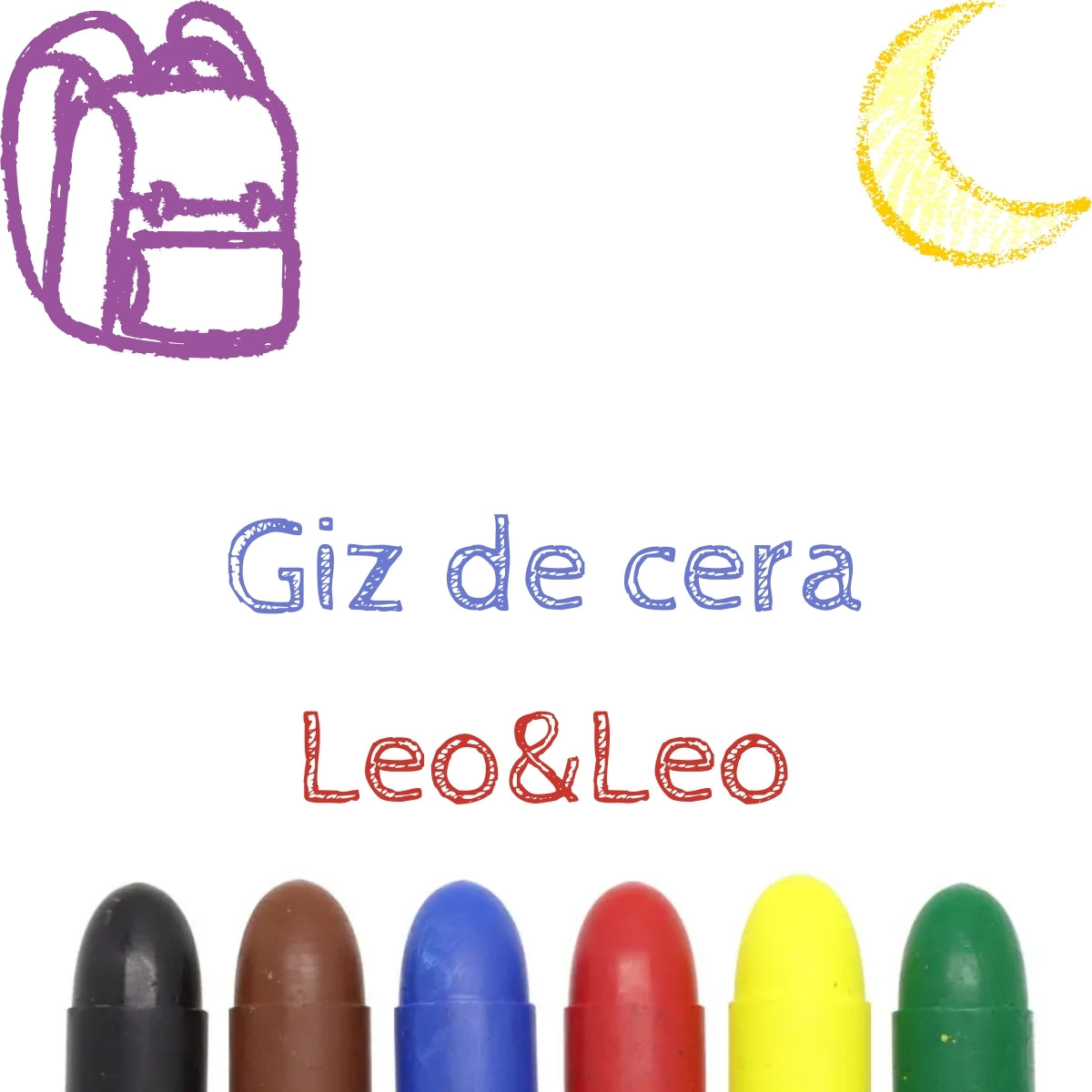 Estojo Gizao de Cera Meu Primeiro Giz com 6 - Leo & Leo 4318