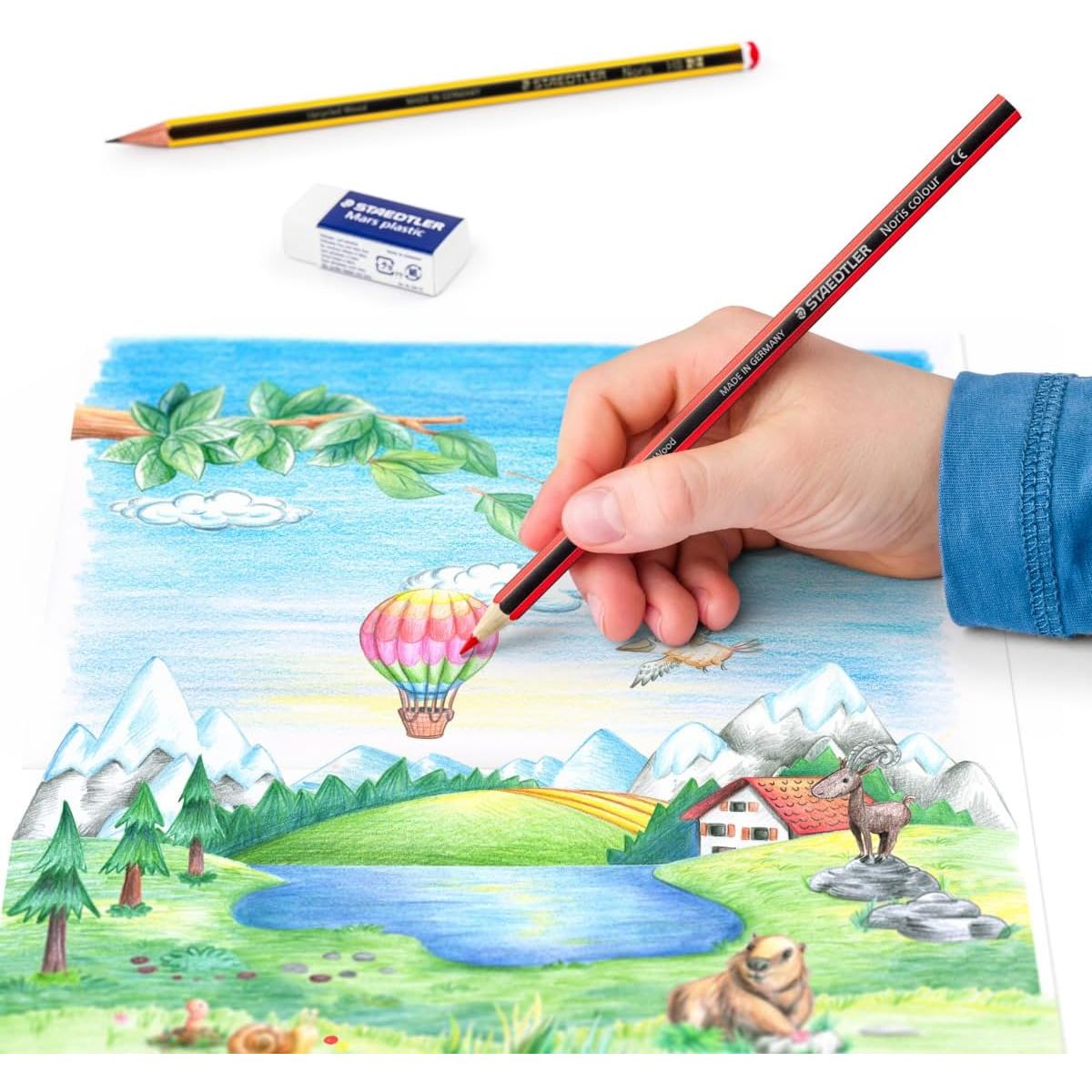 Estojo de Lápis de Cor Staedtler Noris com 24 Cores