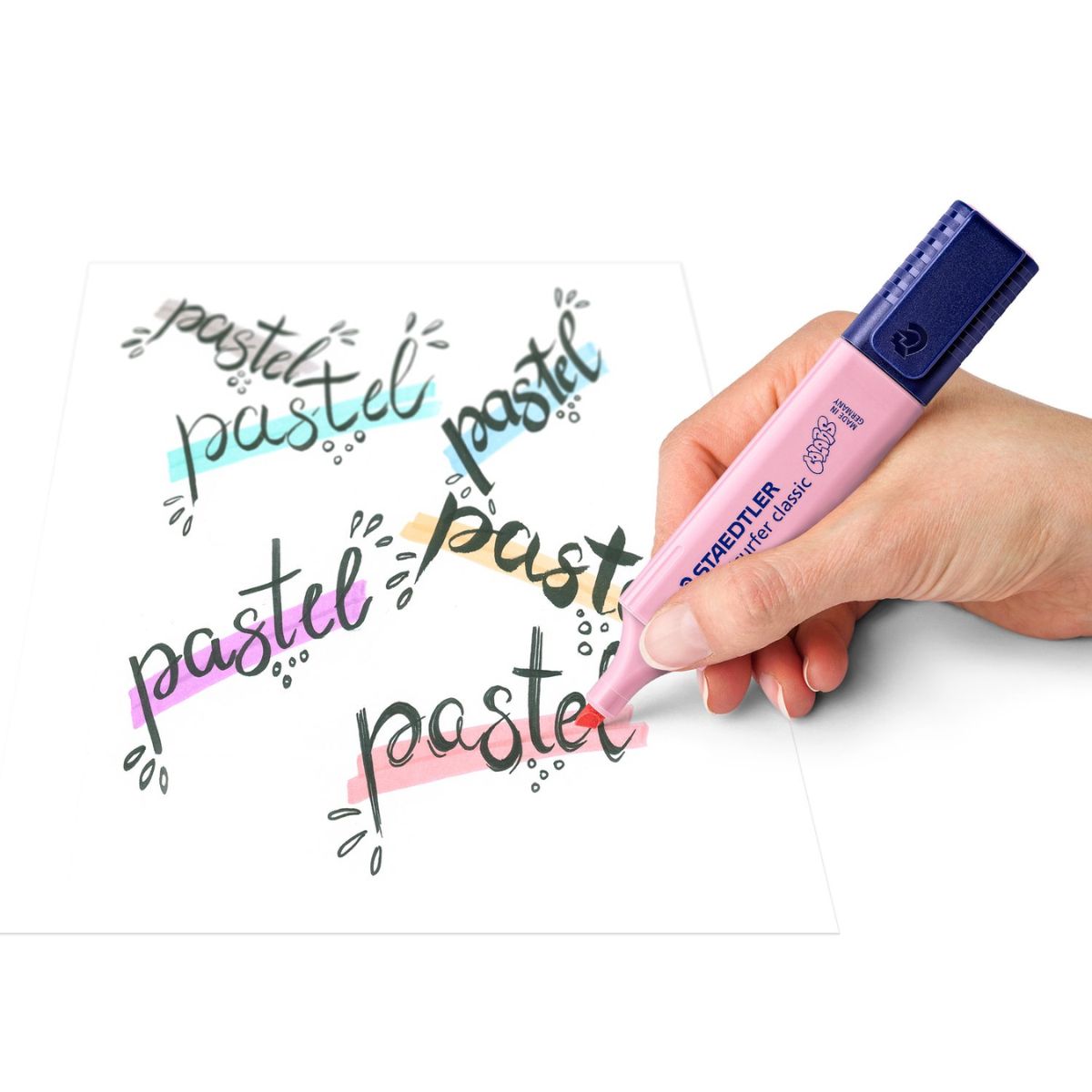 Estojo de Marca-textos Staedtler Textsurfer Pastel com 6 Cores