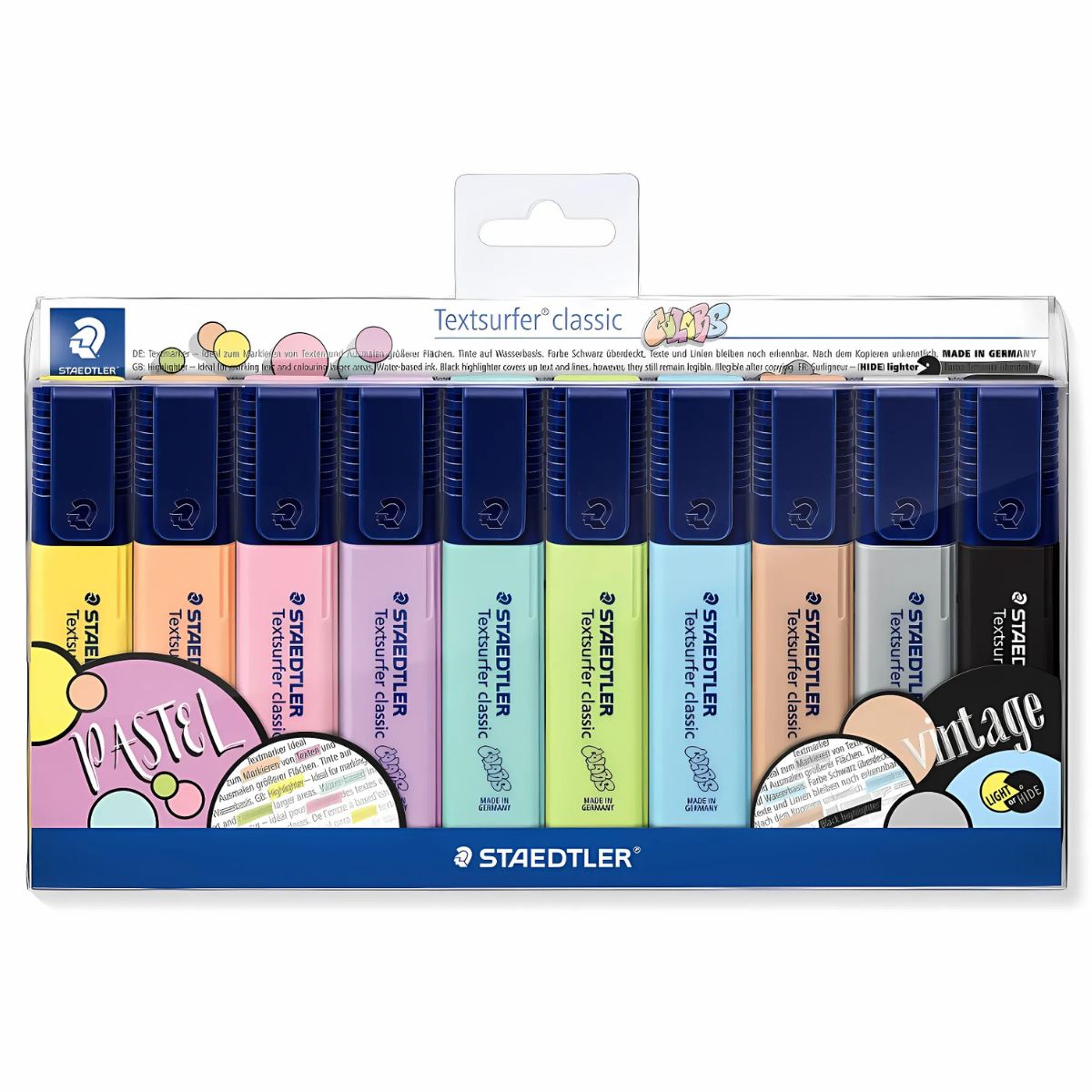 Estojo de Marcadores Staedtler Textsurfer com 10 Cores