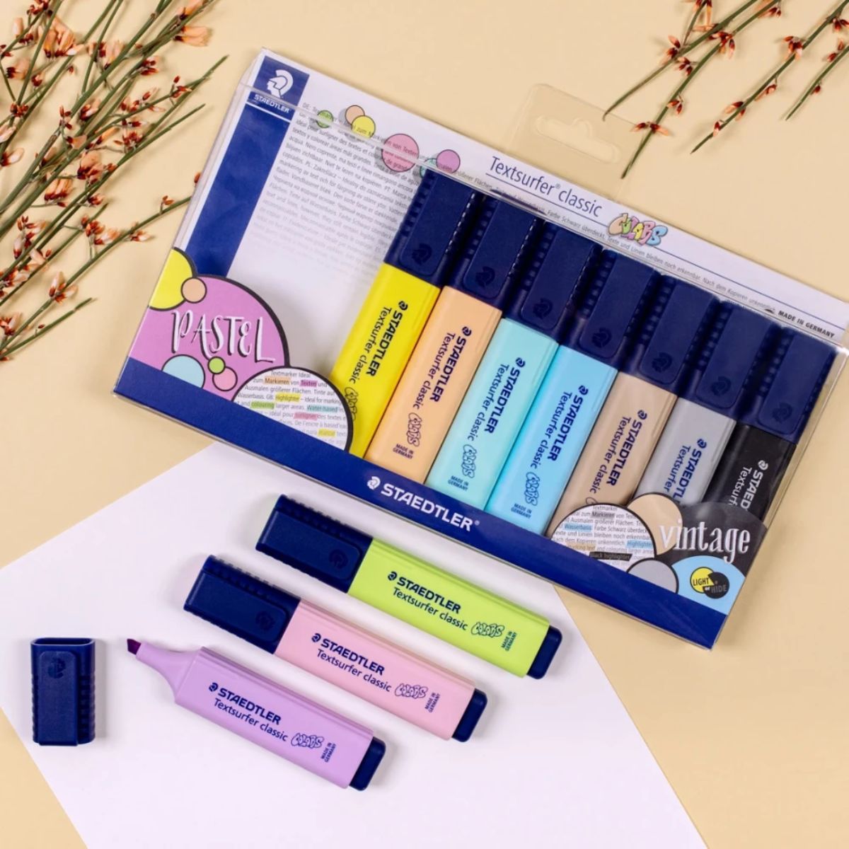 Estojo de Marcadores Staedtler Textsurfer com 10 Cores