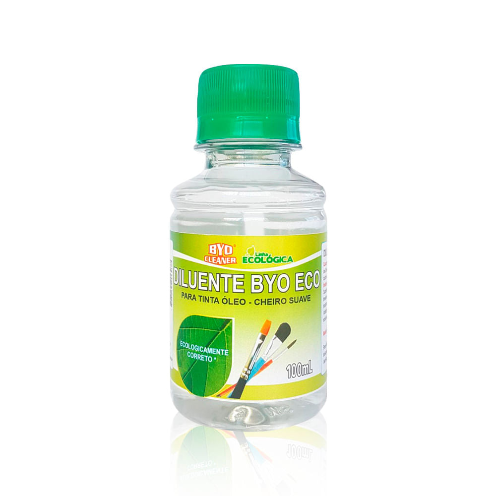 Diluente Byo Eco 100ml para Tinta a Óleo e Pintura Artística - Byo Cleaner