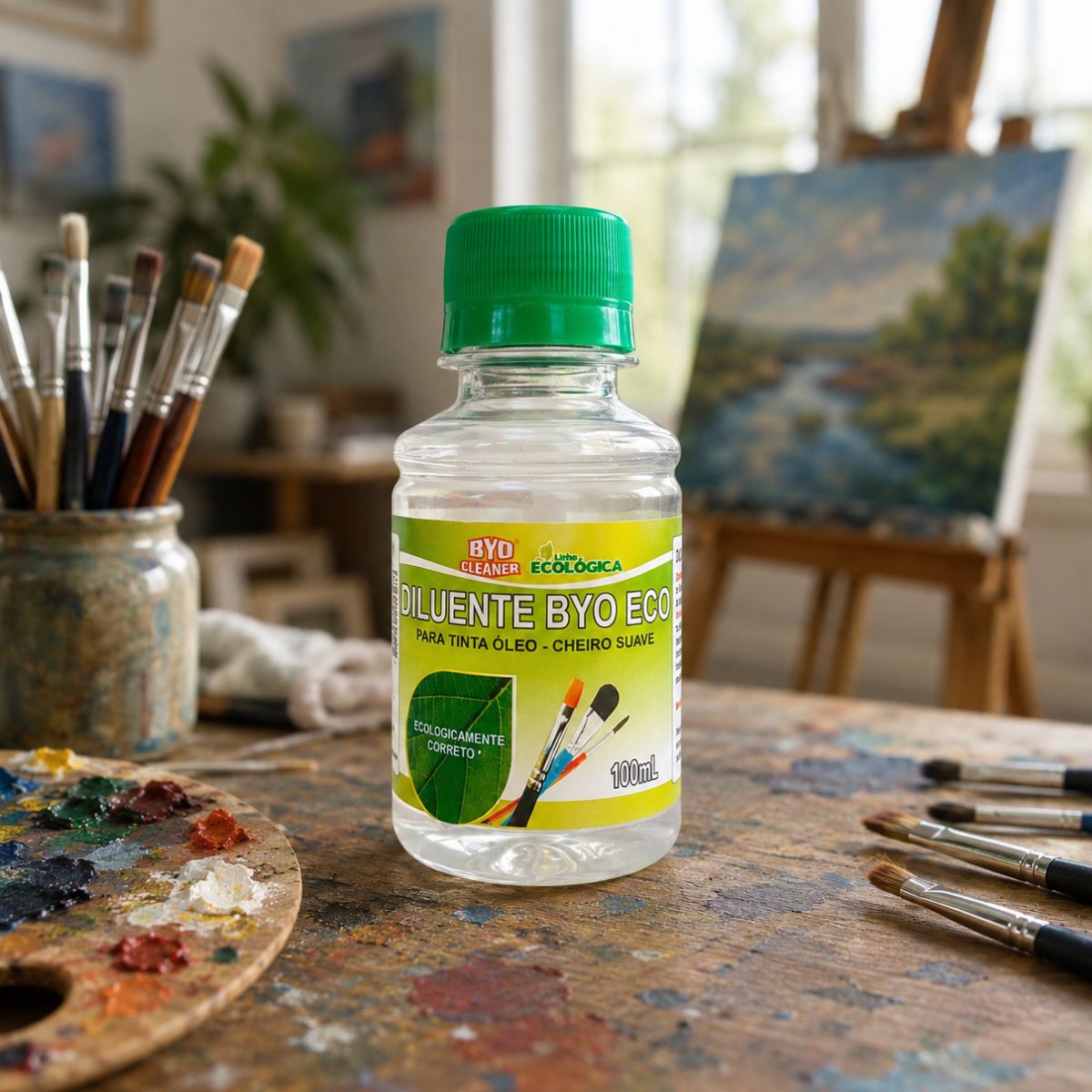 Diluente Byo Eco 100ml para Tinta a Óleo e Pintura Artística - Byo Cleaner