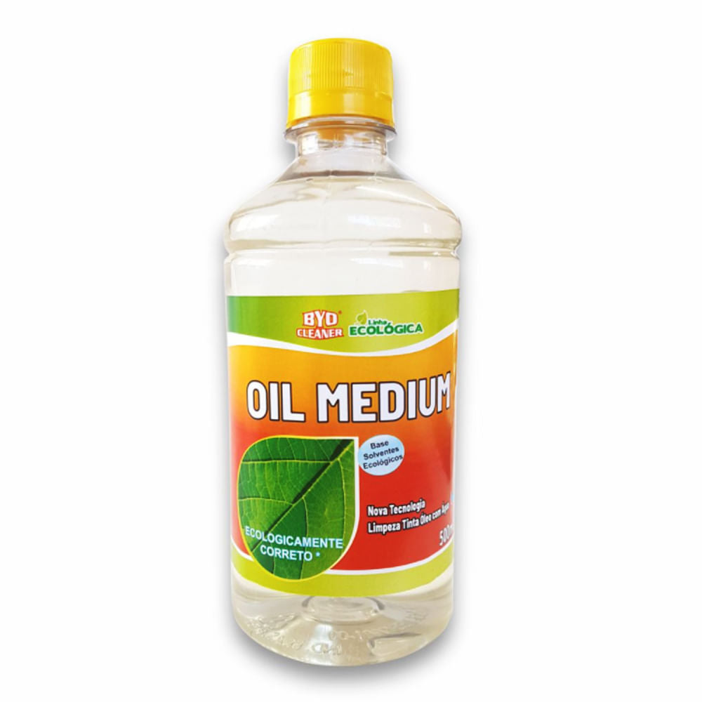 Oil Medium 500ml Médium para Tinta a Óleo e Pintura Artística - Byo Cleaner