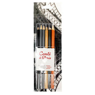 Kit Lápis Conté À Paris Crayon e Grafite com 6 Peças