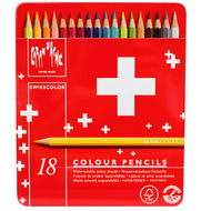 Estojo de Lápis de Cor Caran D'ache Swissmade Aquarelável com 18 Cores