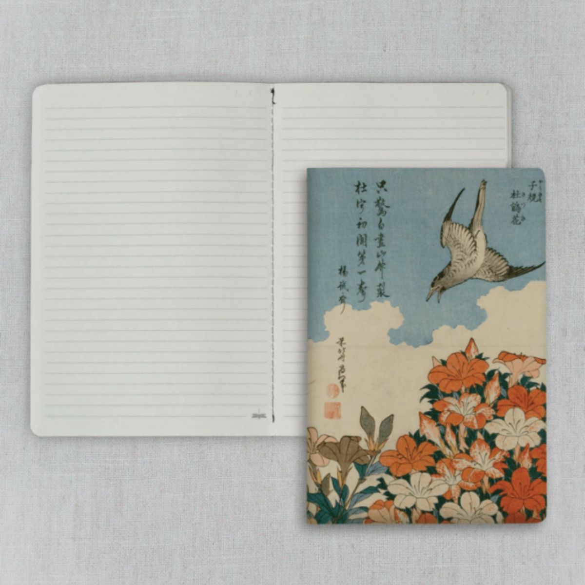 Caderno Journal Folk Books 20x13,5 Pautado Cuco e Azaleia