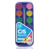 Tinta Aquarela Pastilhas com 12 Cores - Cis