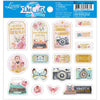 Die Cuts Apliques Recortados em Papel C Hot Stamping Coleção Bons Momentos 15,1x13,1cm para Scrapbook e Scrapdecor Ldch-003 - Litoarte