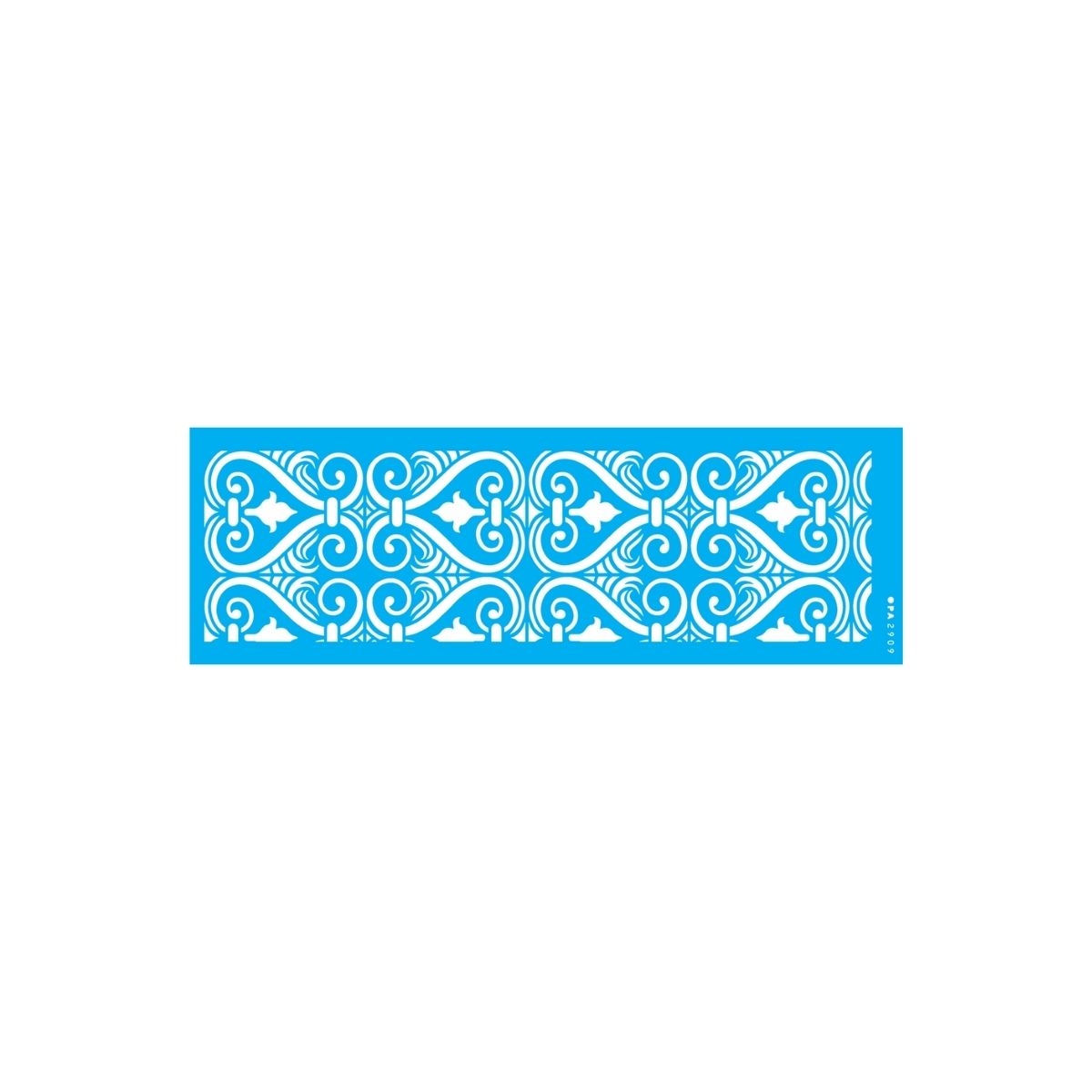 Stencil Opa 10x30cm - Arabesco Coração - 2909