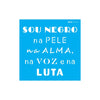 Stencil para Pintura Opa 14x14cm - 2927 Frase Sou Negro