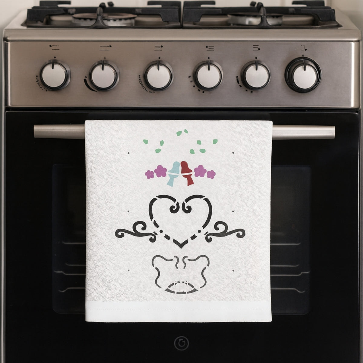 Stencil Opa 20x25cm - Pásssaros Love - 2985