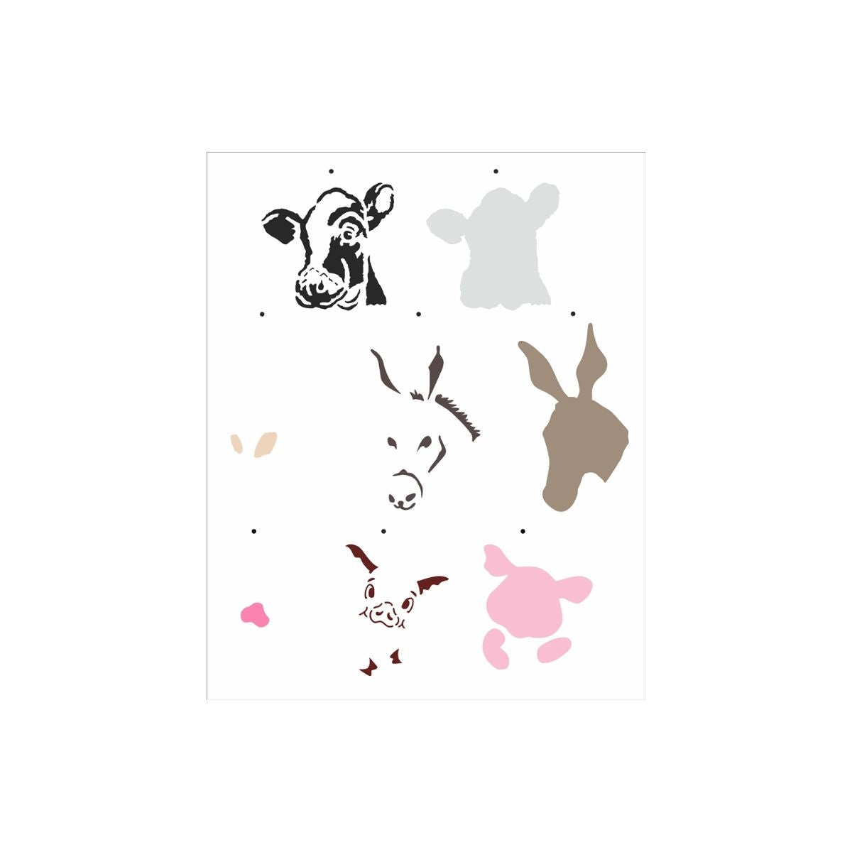 Stencil Opa 20x25cm - Country Brasil - Animais I - 2957
