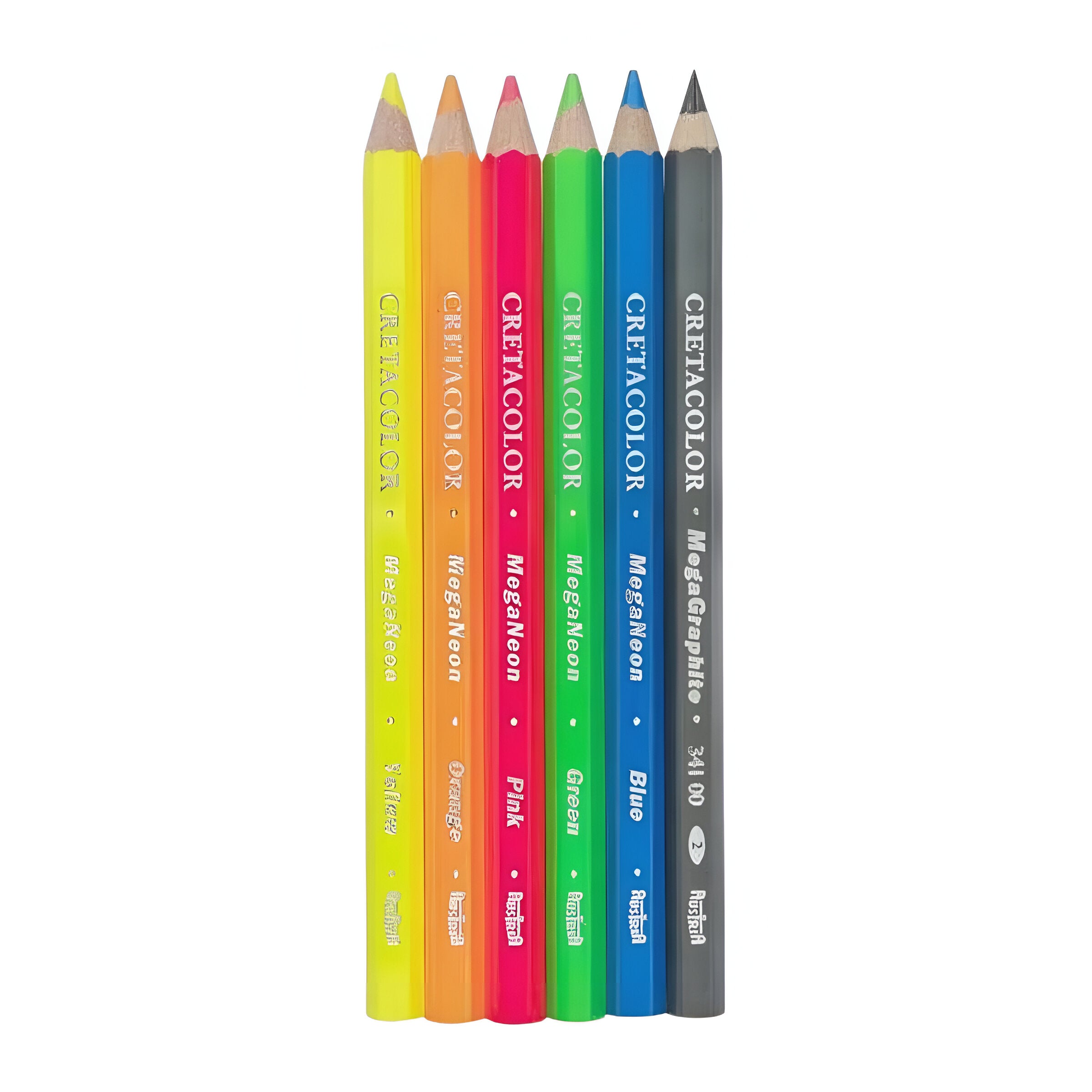 Lápis de Cor Artist Studio Mega Neon Cretacolor com 6 Itens - 28406