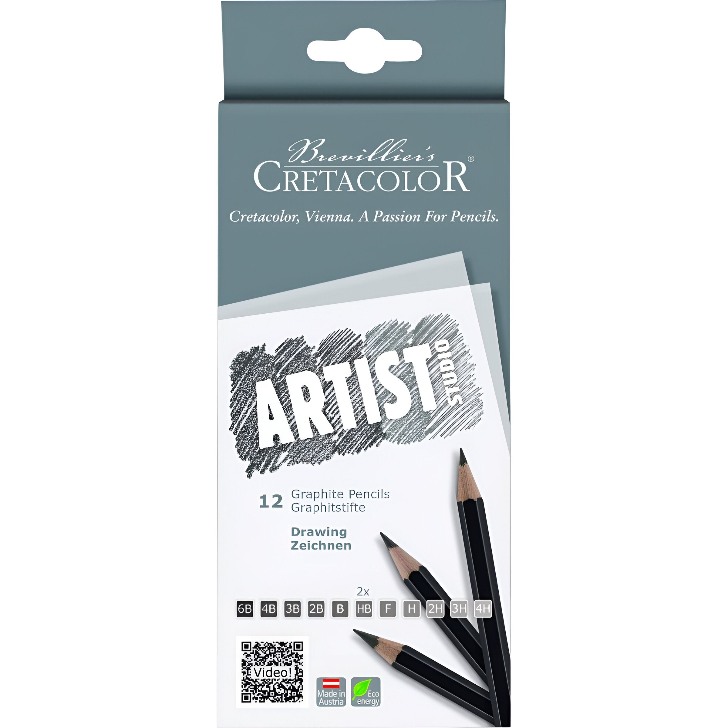 Estojo Lápis Graphite Graduado Artist Studio Cretacolor 12 Graduações - 14112