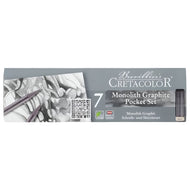 Estojo Lápis Monolith Graphite Pocket Cretacolor 7 Peças 204 26