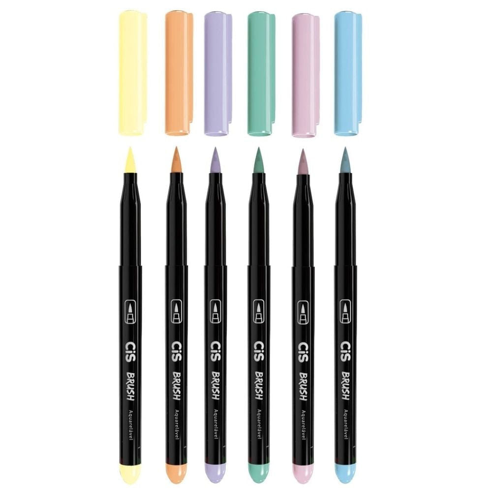 Marcador Brush C/6 Tons Pastel 70.9700 - Cis