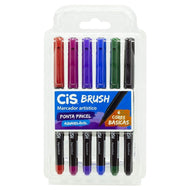 Marcador Brush C/6 Cores Básicas 71.0000 - Cis